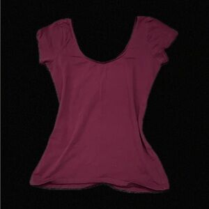 Women's Flattering Burgundy Top